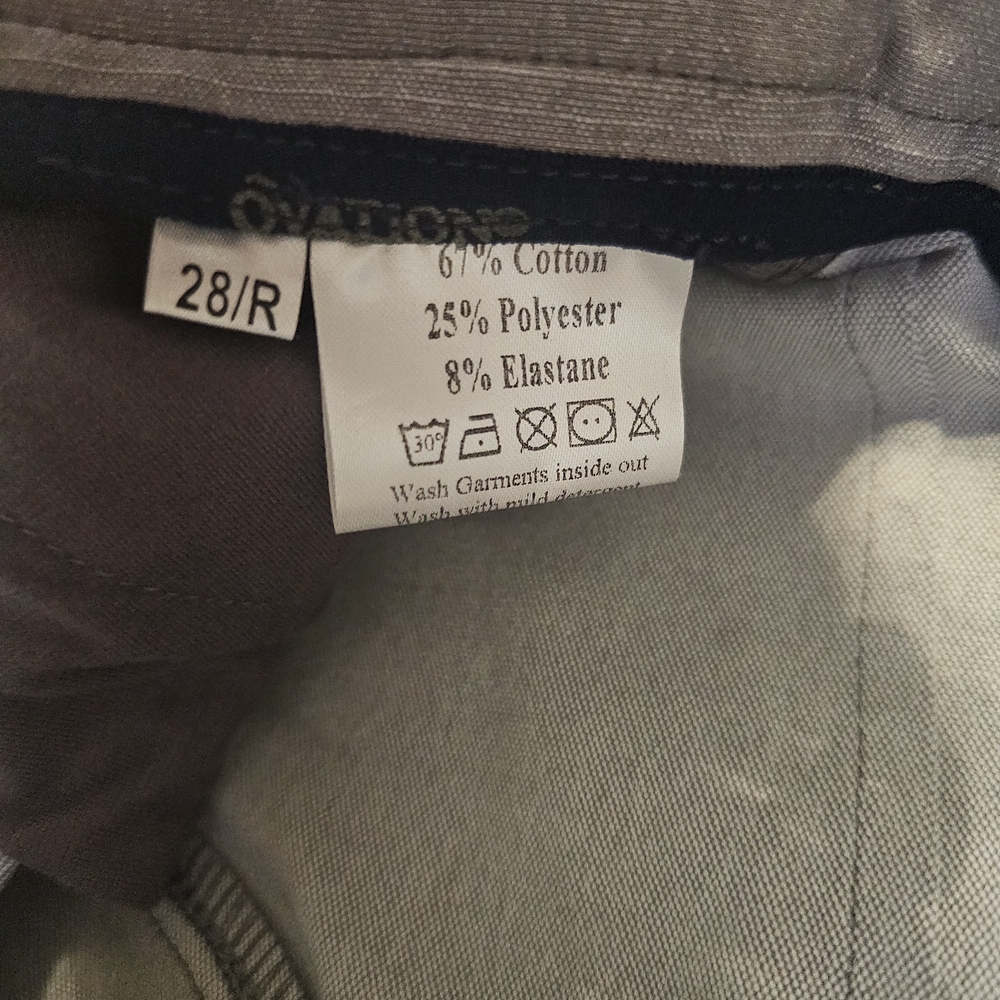 NWT Ovation Equestrian Breeches- 28R Light Gray - Picture 3 of 4